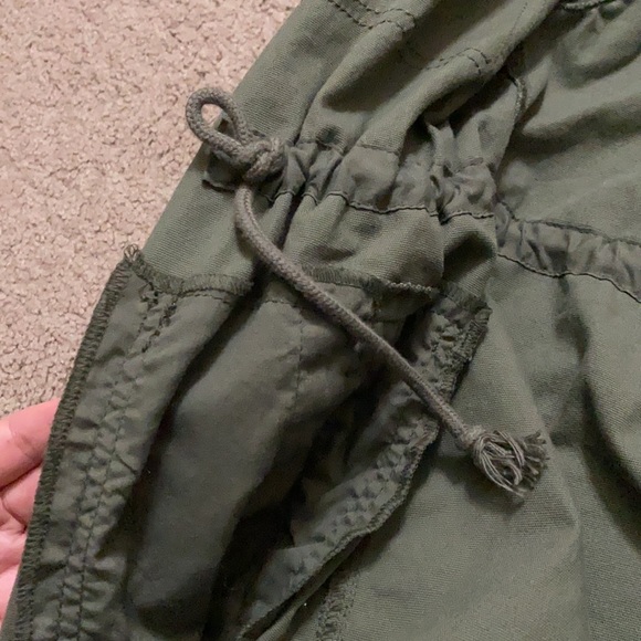 Old Navy Army Green Cinch Waist Utility Jacket - Picture 7 of 8